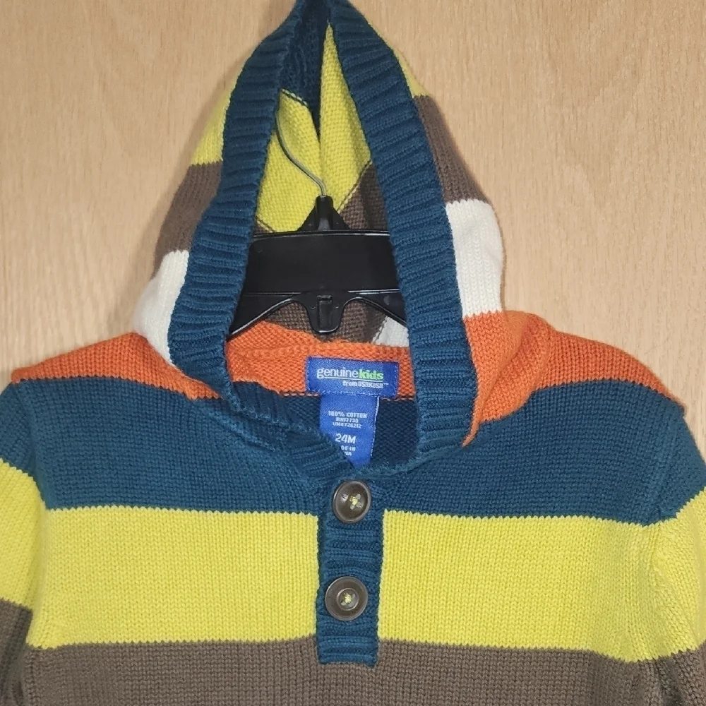 OshKosh B'gosh Multicolor Striped Hoodie